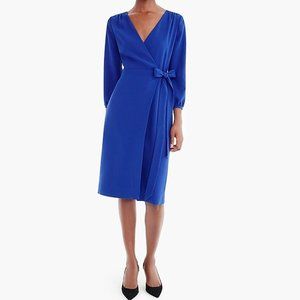 NEW* J. Crew Royal Blue 365 Crepe Wrap Dress